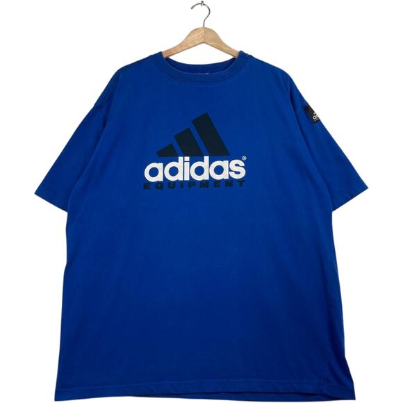 Vintage Adidas Big Front Logo Spellout Tee XL - Picture 1 of 7